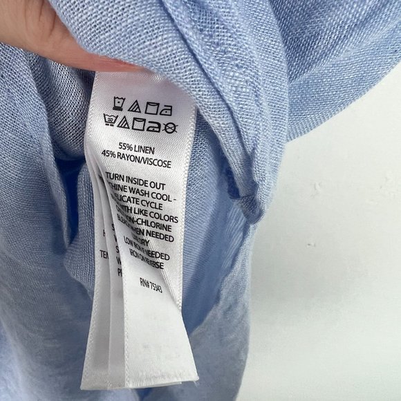 Joie Linen Blend Sleeveless Swim Cover.Blue Size M- worn once-a little big on me - Picture 9 of 14